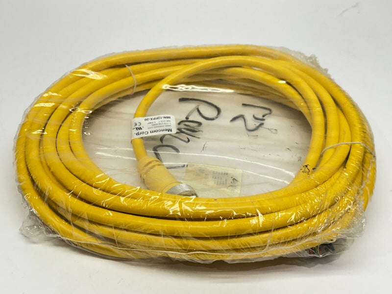 Mencom MIN-12FPX-30 MIN Cordset Size III Female 1-1/8" 12 Pole 30ft - Maverick Industrial Sales