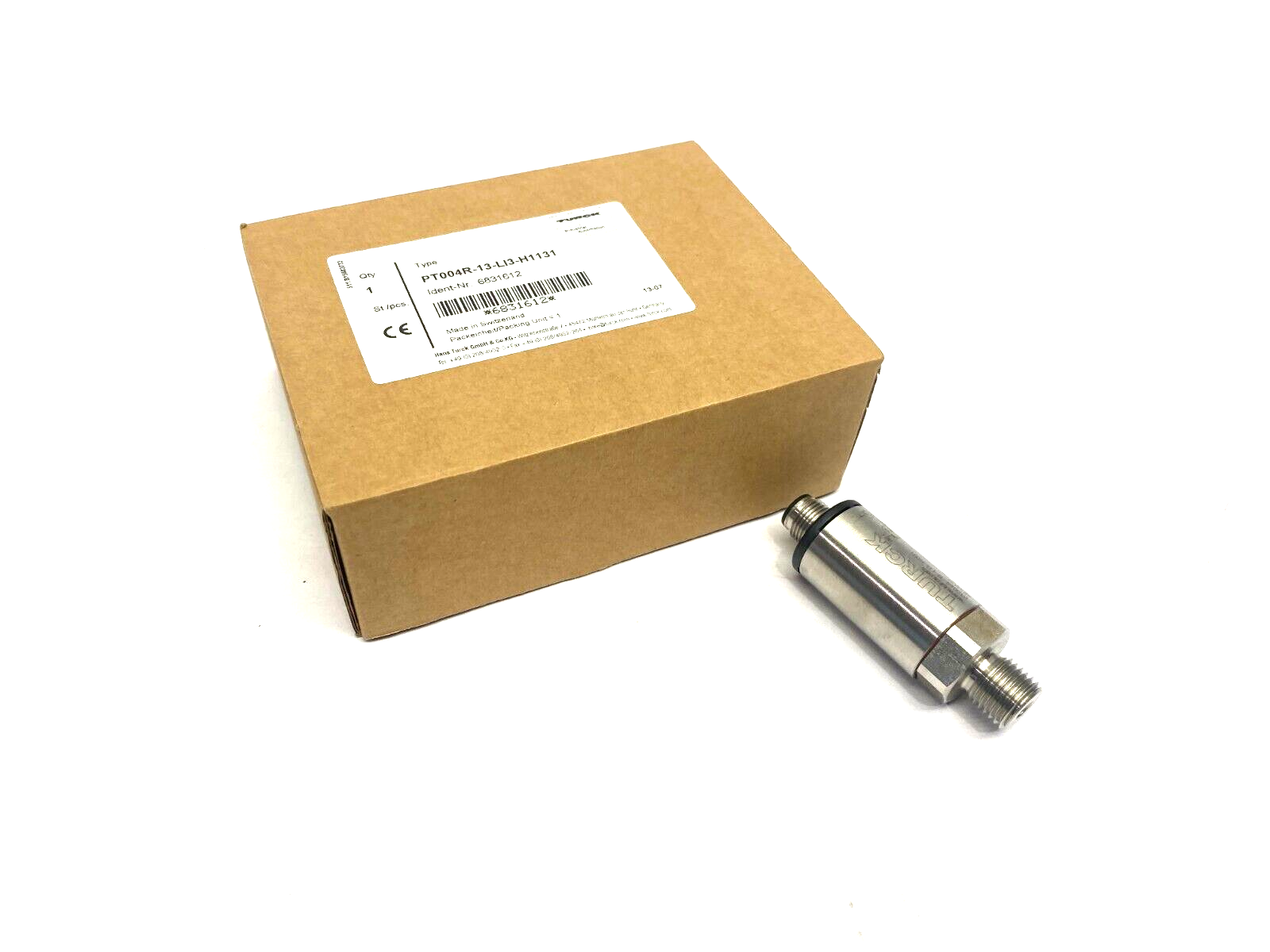 Turck PT004R-13-LI3-H1131 Pressure Transmitter M12 3-Pin Stainless Steel 6831612 - Maverick Industrial Sales