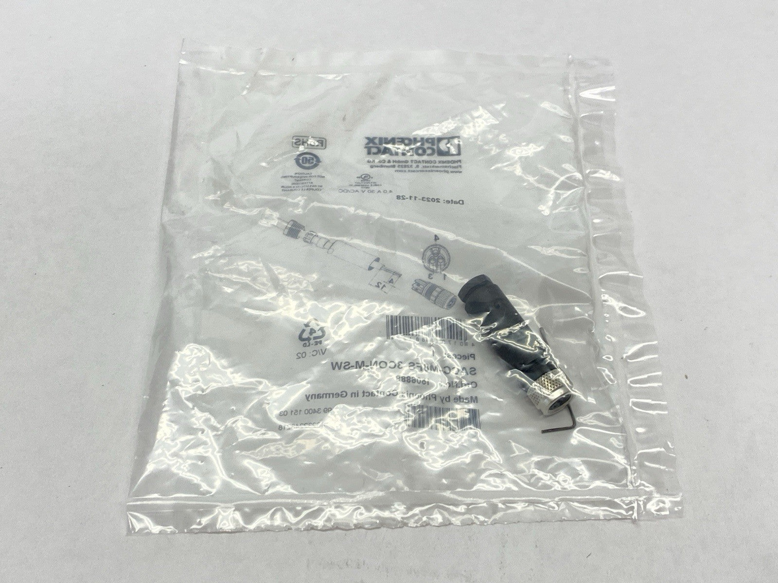 Phoenix Contact SACC-M8FS-3CON-M-SW Circular Connector M8 3-Pin 1506888 - Maverick Industrial Sales