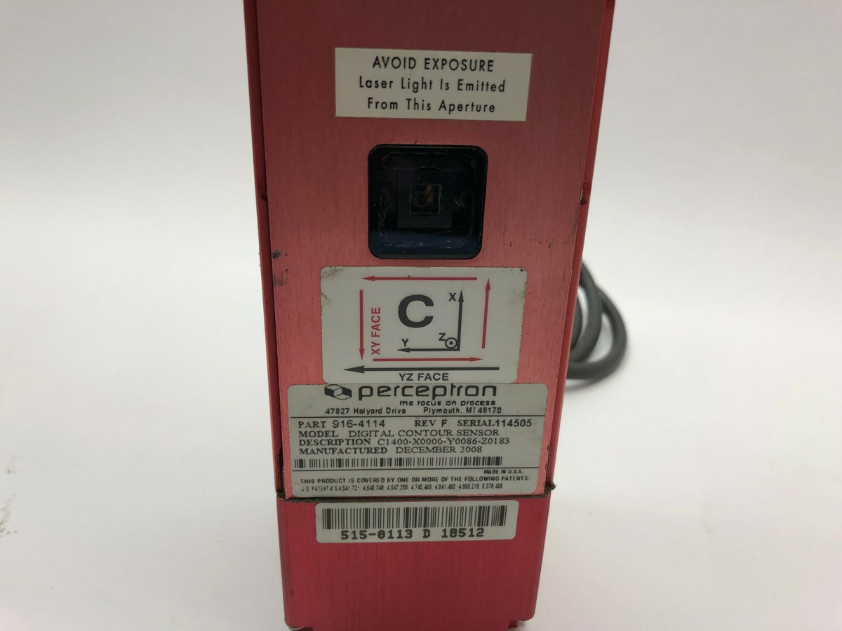 916-4114 | Perceptron Digital 3 TriCam Rev. F Digital Contour Sensor - Used - Maverick Industrial Sales