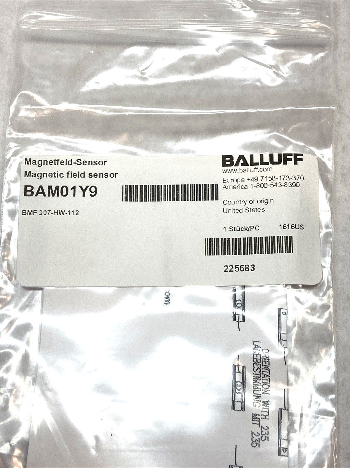 BAM01Y9 | Balluff Magnetic Sensor Mount Bracket LOT OF 2 - New – Open box - Maverick Industrial Sales
