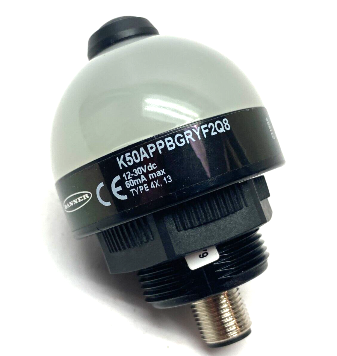 Banner K50APPBGRYF2Q8 Core Ser 50mm Illuminated 3-Color Push Button Sensor 80979 - Maverick Industrial Sales