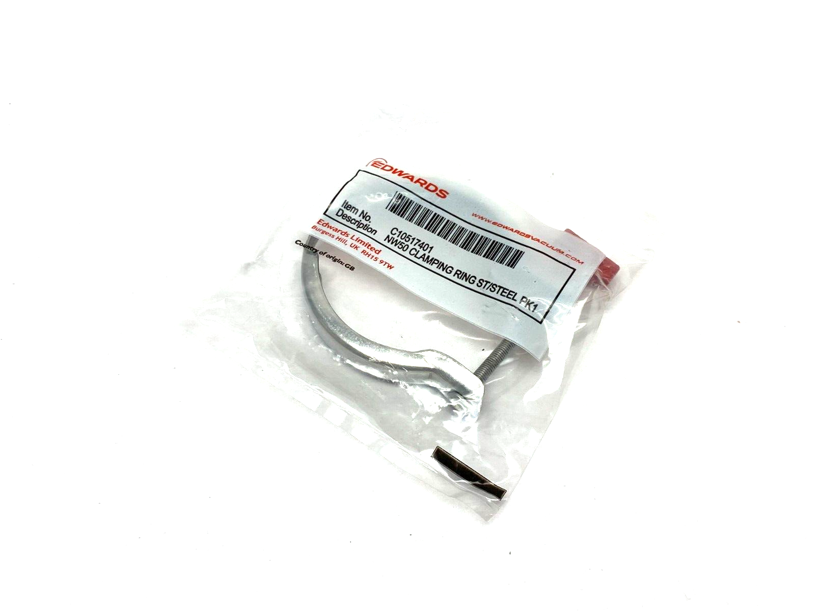 Edwards C10517401 Clamping Ring ST/Steel NW50 - Maverick Industrial Sales