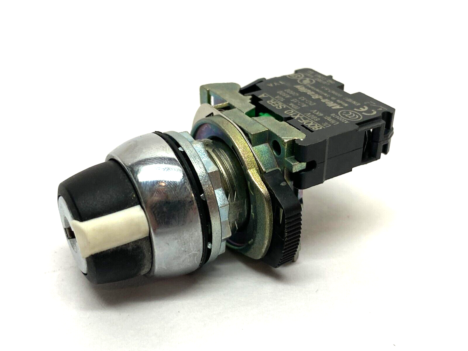 Allen Bradley 800FM-KM31R Key Selector Switch 22mm 800F-X10 Ser A Contact NO KEY - Maverick Industrial Sales
