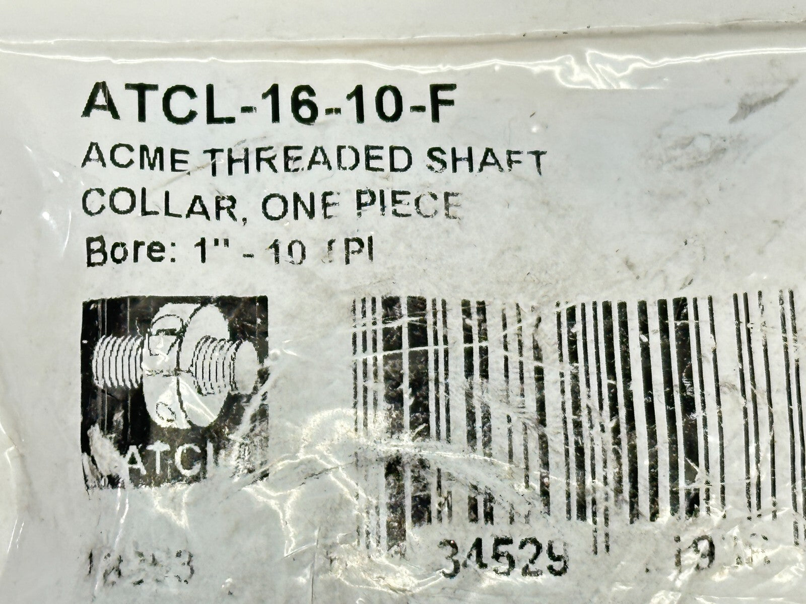 Ruland ATCL-16-10-F ACME Threaded Shaft Collar One-Piece Bore 1" - 10 TPI - Maverick Industrial Sales