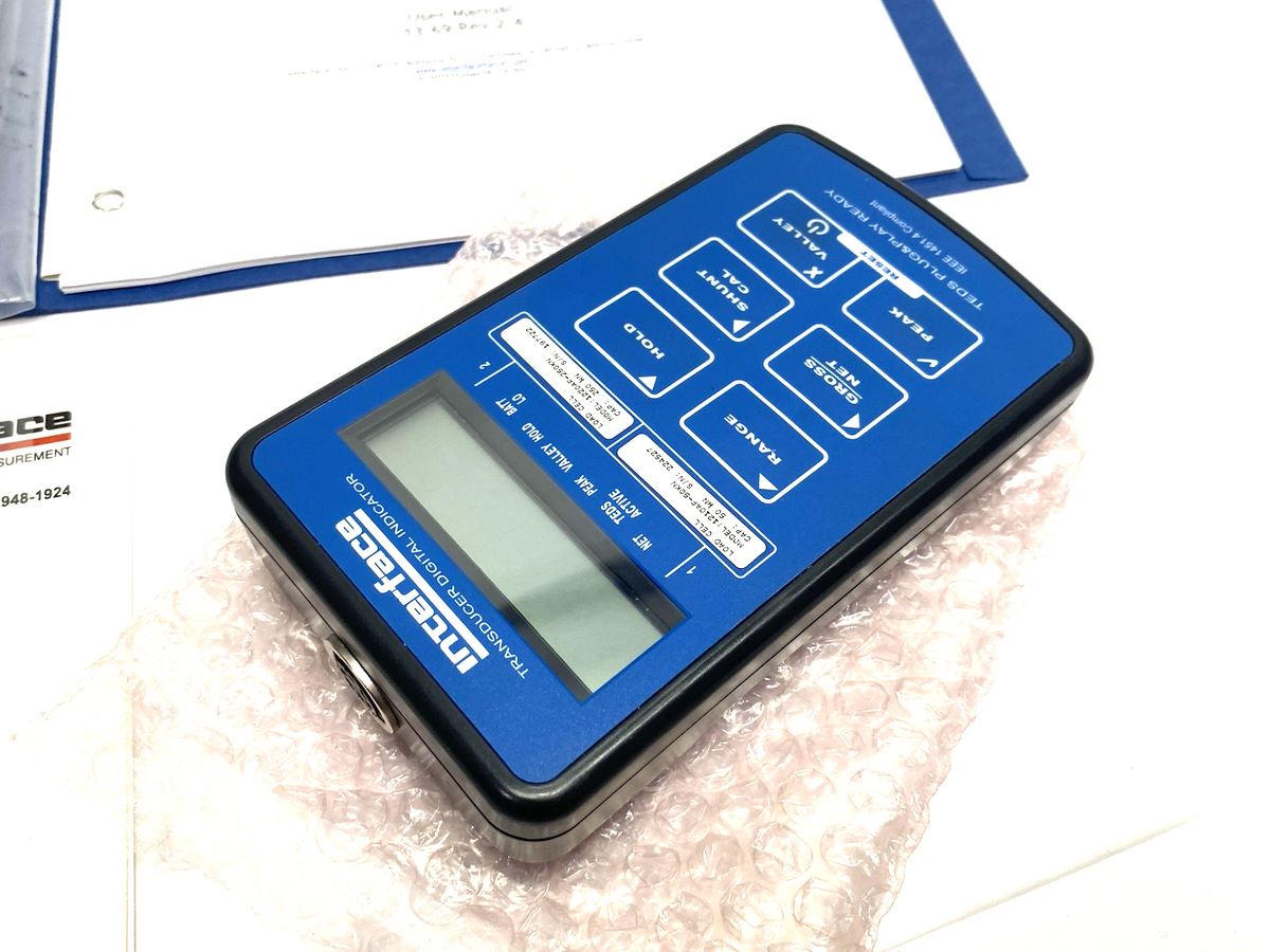 Interface 9320-1 TEDS Digital Load Cell Indicator Instrument, Portable - Maverick Industrial Sales