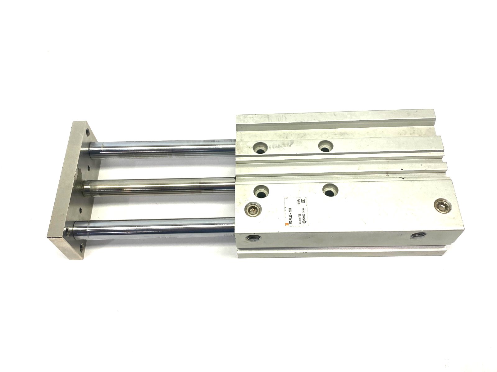 SMC MGPL25-100 Compact Guide Cylinder, Ball Bearing, 100mm Stroke - Maverick Industrial Sales
