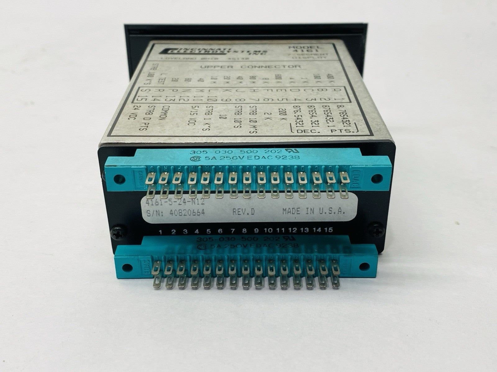 Cincinnati Electrosystems 4161-5-24-N12 7-Segment Display Interface - Maverick Industrial Sales
