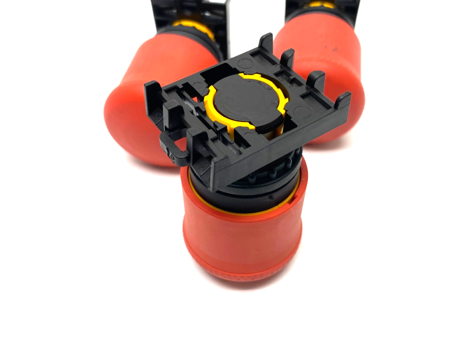 Eaton M22-PV Emergency Stop Pushbutton Twist-Release Red Nonilluminated LOT OF 3 - Maverick Industrial Sales