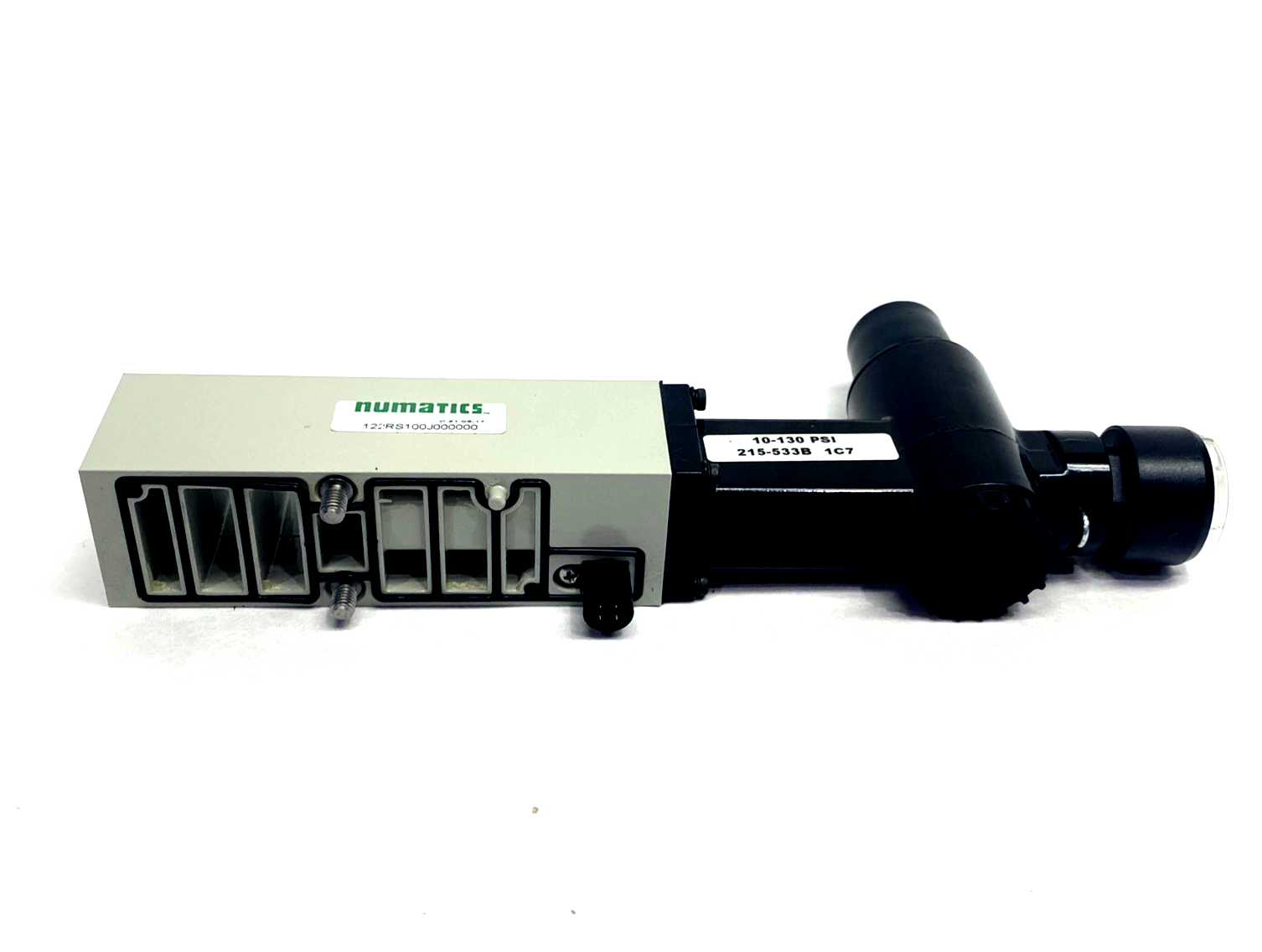 122RS100J000000 | Numatics Pneumatic Manifold Sandwich Regulator 10-130 PSI - New – Open box - Maverick Industrial Sales