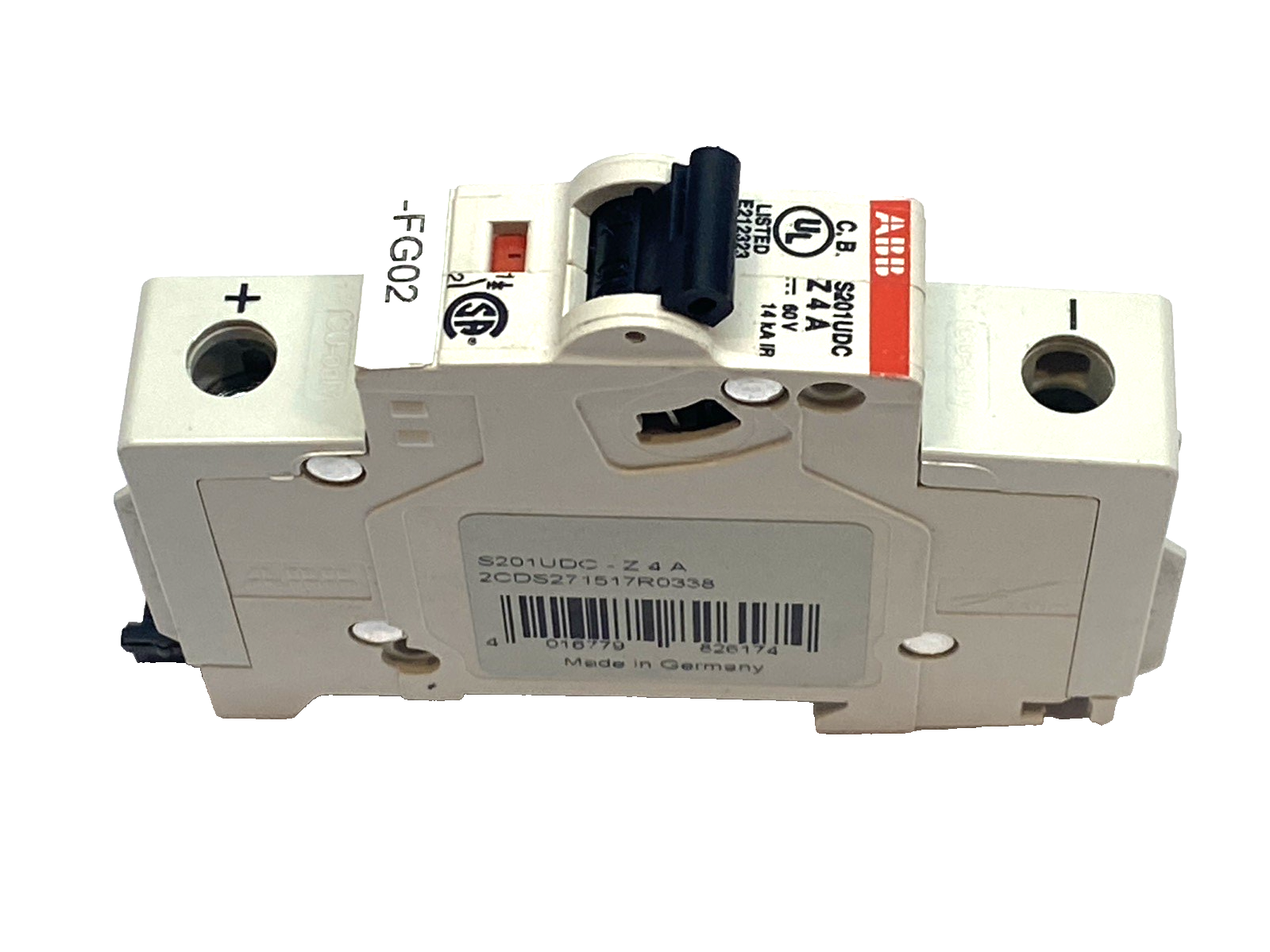 ABB S201UDC-Z4A Mini Circuit Breaker 4A 1P Z Curve 60VDC - Maverick Industrial Sales