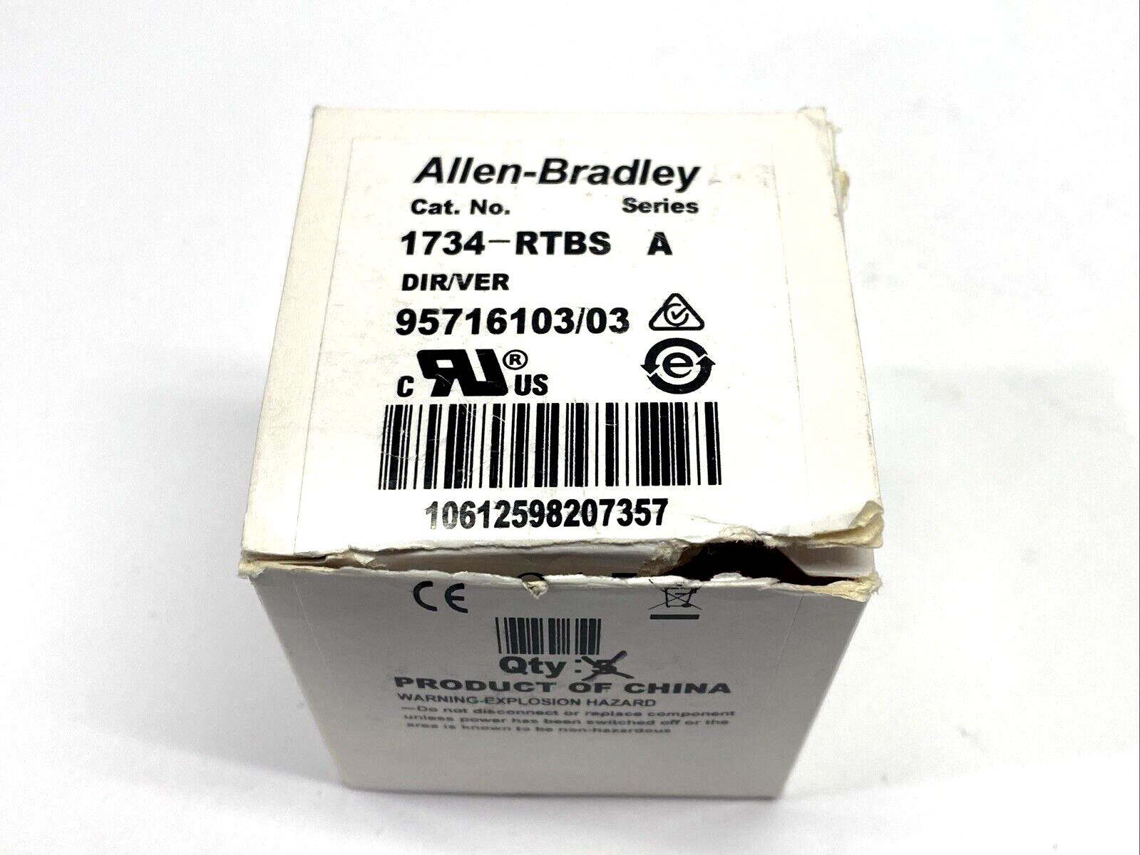 Allen Bradley 1734-RTBS Ser A POINT I/O 8PT Spring Clamp Terminal Block LOT OF 4 - Maverick Industrial Sales