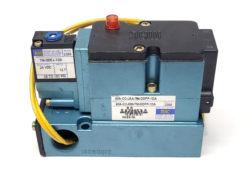 MAC Valves 82A-CC-JAA-TM-DDFP-1DA 4/2-Way Solenoid Valve 24VDC 150PSI - Maverick Industrial Sales