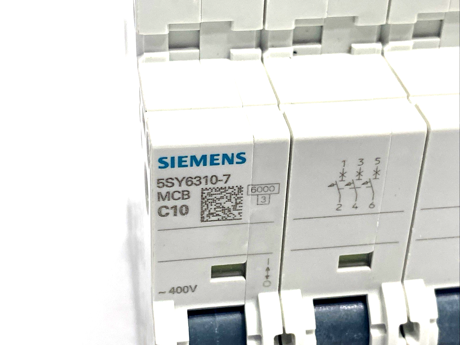 Siemens 5SY6310-7 C10 Miniature Circuit Breaker 3-Pole 400V 6kA 10A - Maverick Industrial Sales