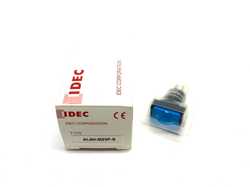 IDEC AL6H-M23P-S Rectangular Illuminated Pushbutton Blue 16mm A6 Series - Maverick Industrial Sales