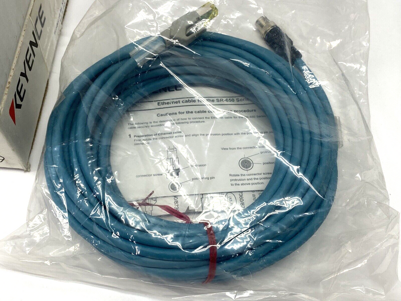 Keyence OP-87361 Industrial Ethernet Cable 10m Length - Maverick Industrial Sales