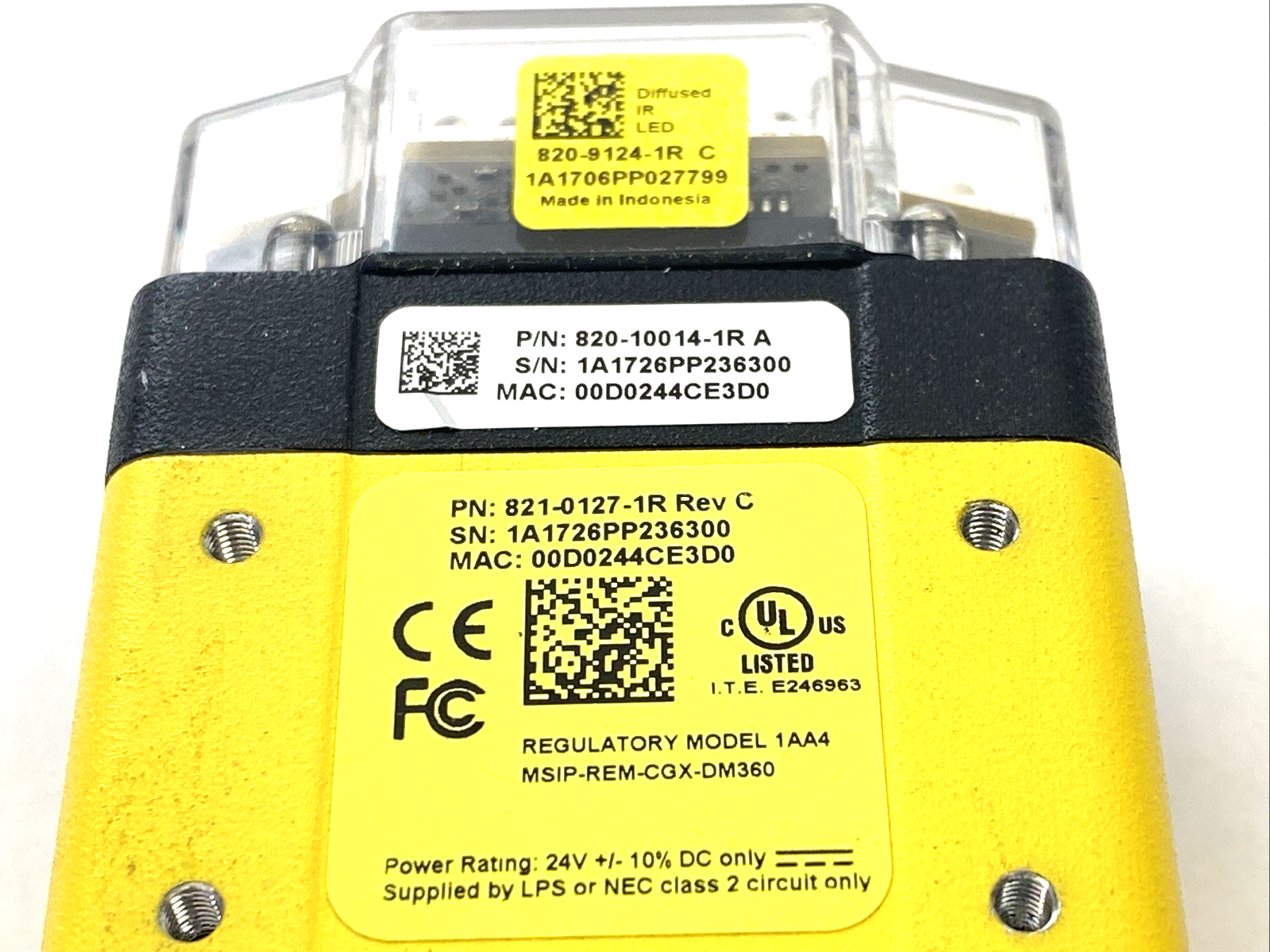 Cognex DM362X Barcode Scanner 821-0127-1R Rev C 825-10043-1R - Maverick Industrial Sales