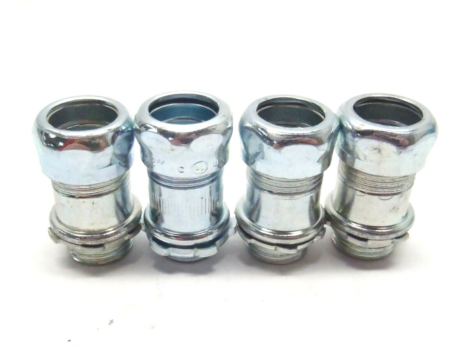 OZ Gedney 7050S EMT Gland Compression Coupling Fitting 1/2" Inch LOT OF 4 - Maverick Industrial Sales