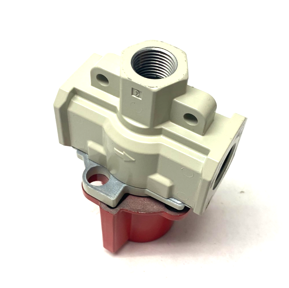 SMC VHS40-N04B-Z Manual Lockout Relief Valve Single Act 3-Port - Maverick Industrial Sales