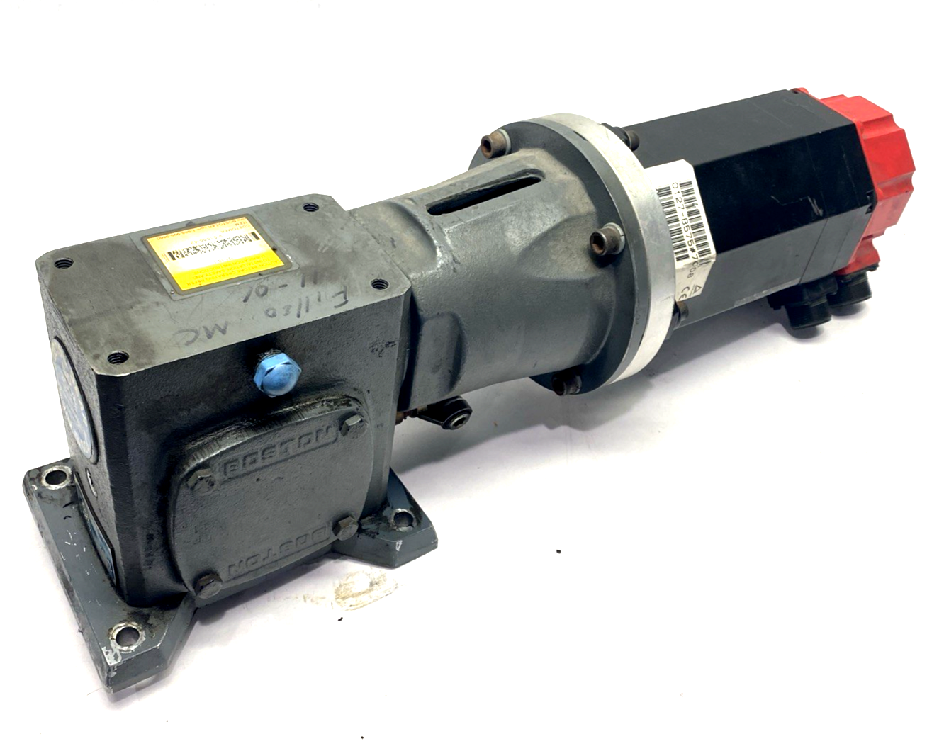 GE Fanuc A06B-0127-B575 AC Servo Motor 3PH 140V 1kW 4.6A, 721-10-J Reducer 10:1 - Maverick Industrial Sales