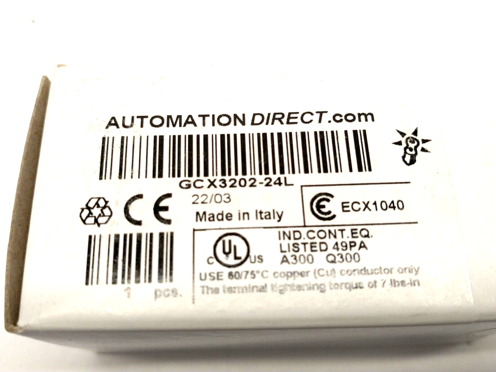 GCX3202-24L,ECX1040 | Automation Direct GCX3202-24L 22mm Green Pushbutton 30mm Operator & ECX1040 - New - Maverick Industrial Sales