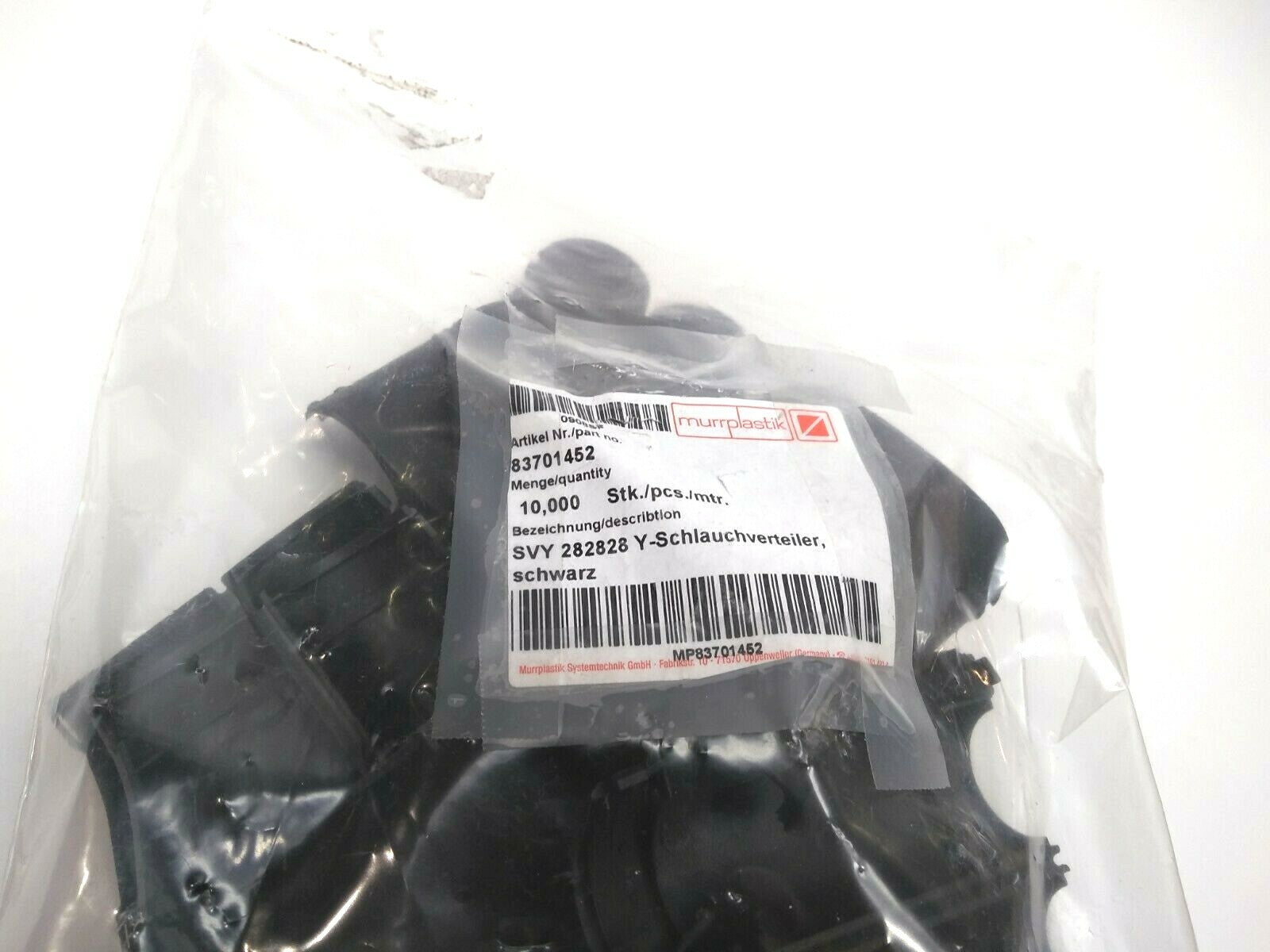 Murrplastik 83701452 SVY 282828 Y Shaped Conduit Distributor 10 PCS, BLK - Maverick Industrial Sales