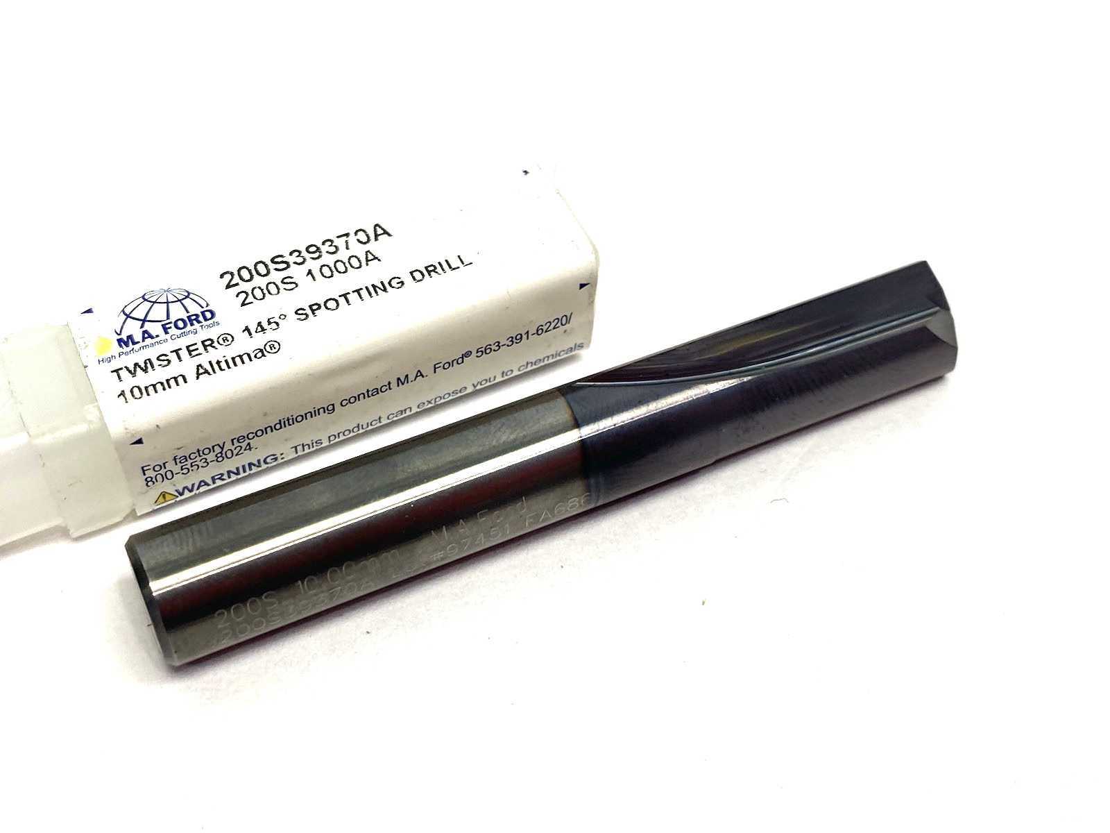 200S39370A | M.A. Ford Twister® 145° Spotting Drill 10mmx25x70 ALtima® EDP: 20647 - New – Open box - Maverick Industrial Sales