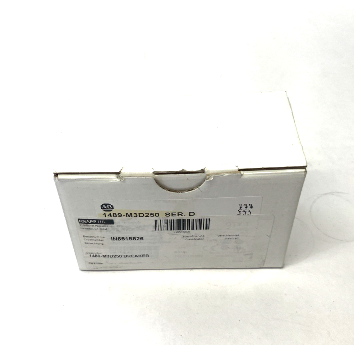 Allen Bradley 1489-M3D250 Ser. D Miniature Circuit Breaker 25A 3-Pole, D-Curve - Maverick Industrial Sales