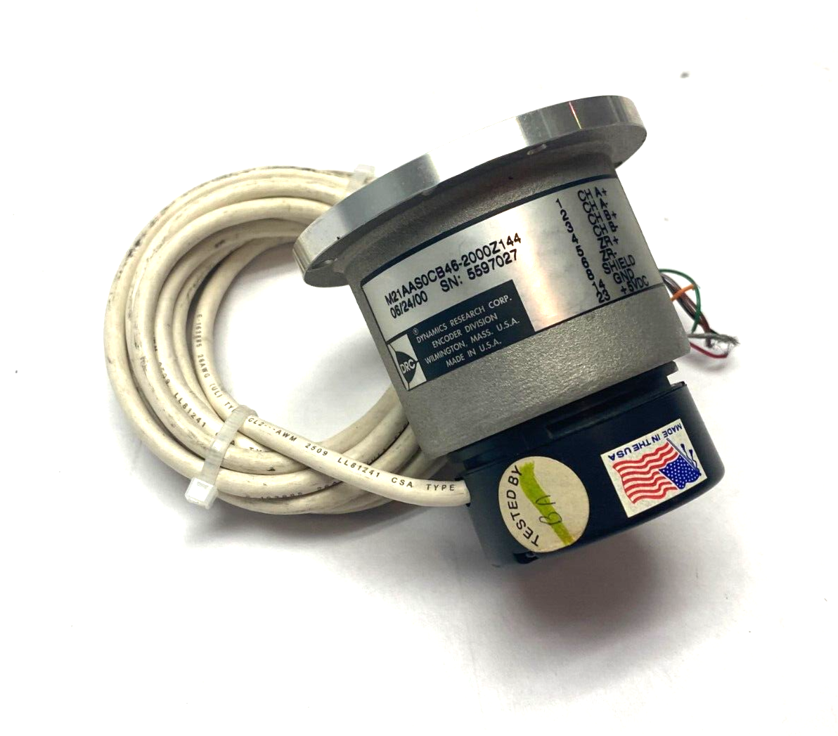 Dynamics Research M21AAS0CB46-Z144 Rotary Encoder - Used - Maverick Industrial Sales