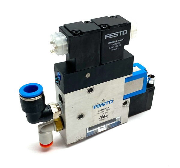 Festo VADMI-95-P High Vacuum Generator Integrated Ejector Pulse Valve 162528 - Maverick Industrial Sales