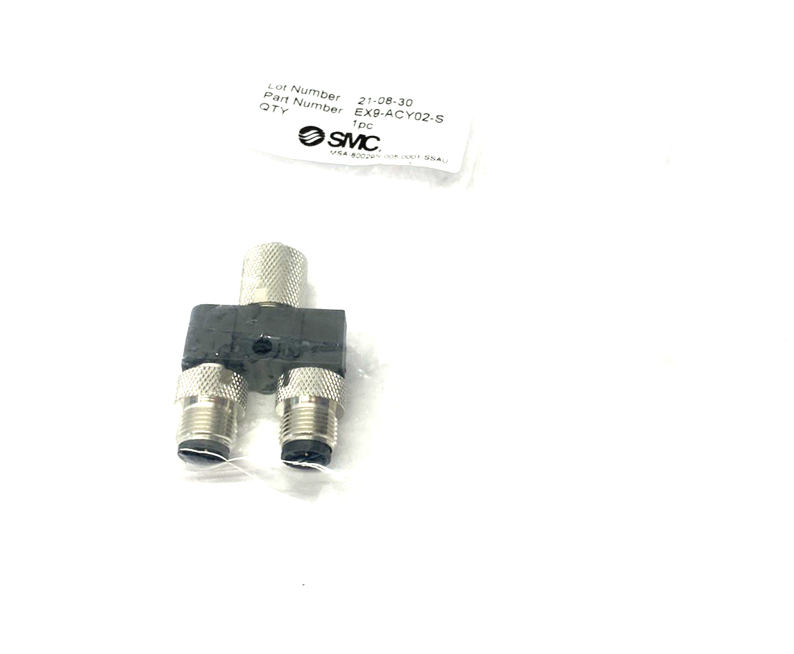 EX9-ACY02-S | SMC Y-Splitter Branch for IO Link Serial Transmission Port, Class B - New - Maverick Industrial Sales
