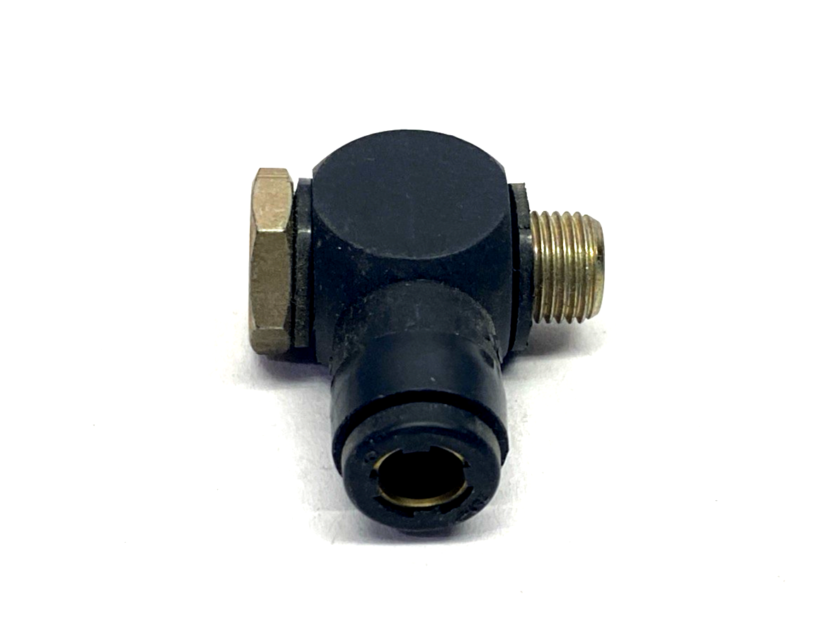 3118 06 10 | Legris Male Swivel Banjo Elbow Push-In Fitting 6mm Tube OD x 1/8 5-PK - New – Open box - Maverick Industrial Sales