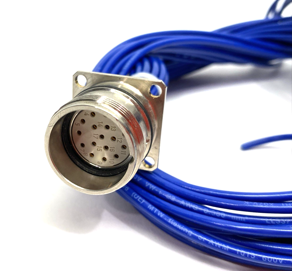 168392 | Euchner Female Flange Connector 17-pin AC-SC-M23F17G- - Used - Maverick Industrial Sales