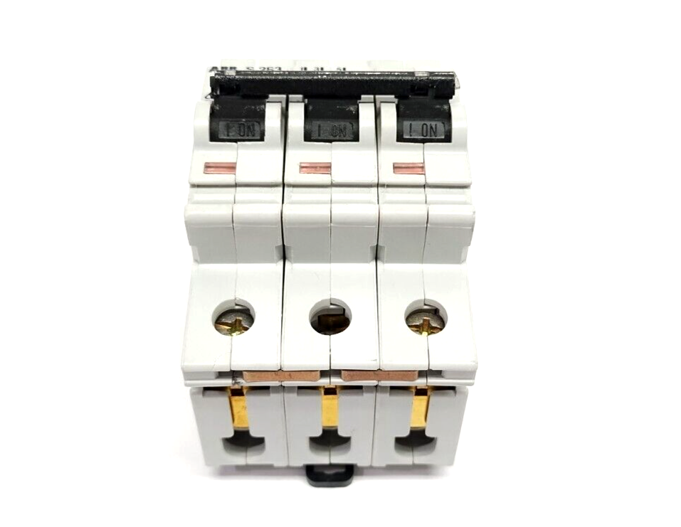 S283-K4,S283-K4A,S 283-K4,S 283 K 4A,S283K4A,S283K4 | ABB S283-K4 Miniature Circuit Breaker 3P 4A 415VAC - Used - Maverick Industrial Sales