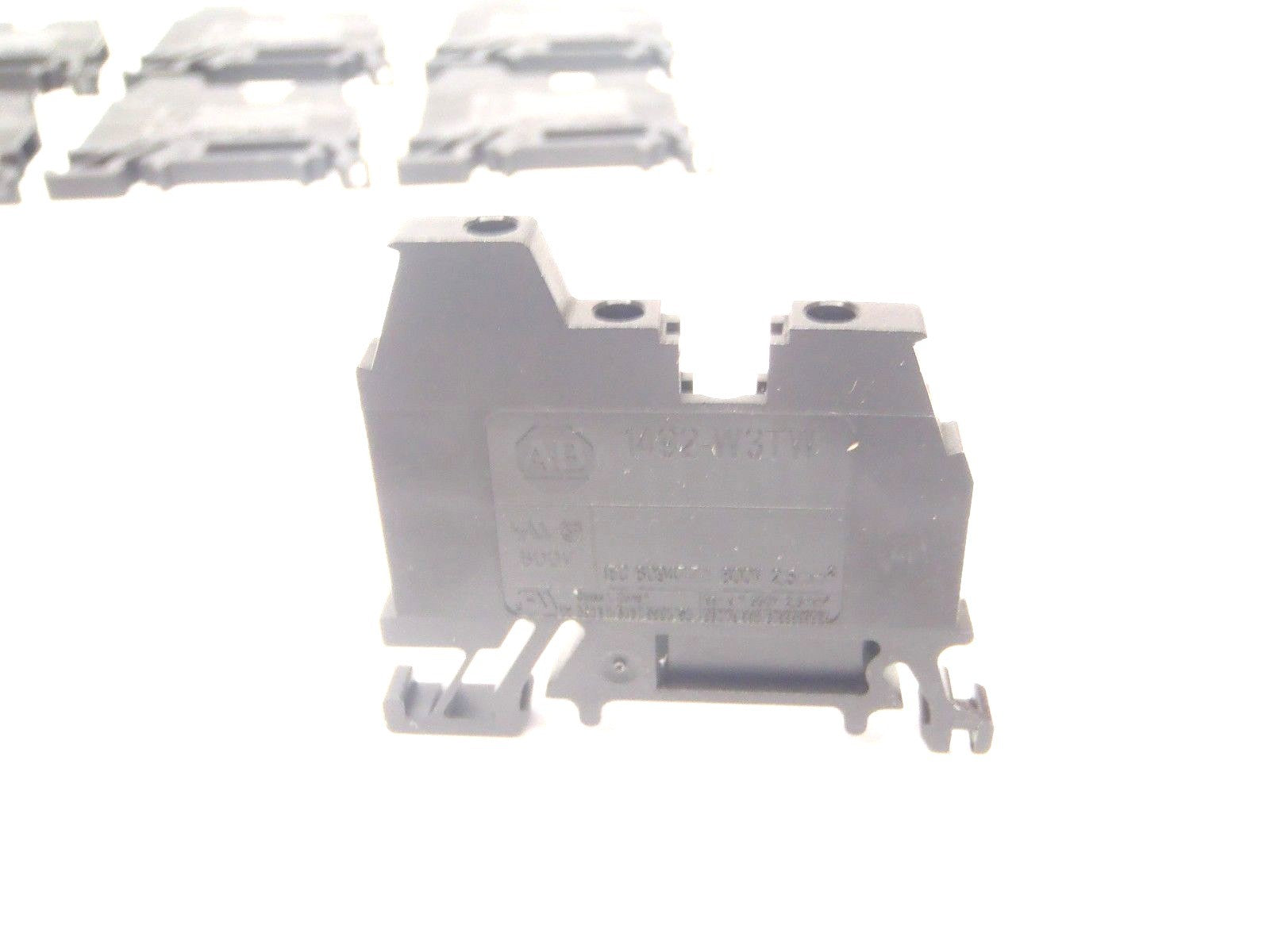 Allen Bradley 1492-W3TW Black Terminal Blocks 600V LOT OF 8 - Maverick Industrial Sales