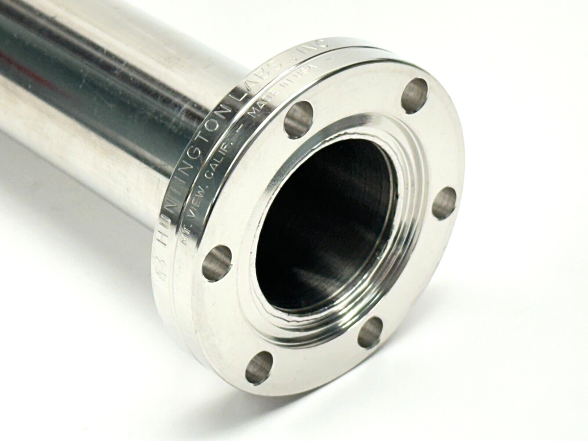 18" | Huntington High Vacuum Adapter 2.75" x 1-1/4" Flange Length 1.5" I.D w/ Cap - Used - Maverick Industrial Sales