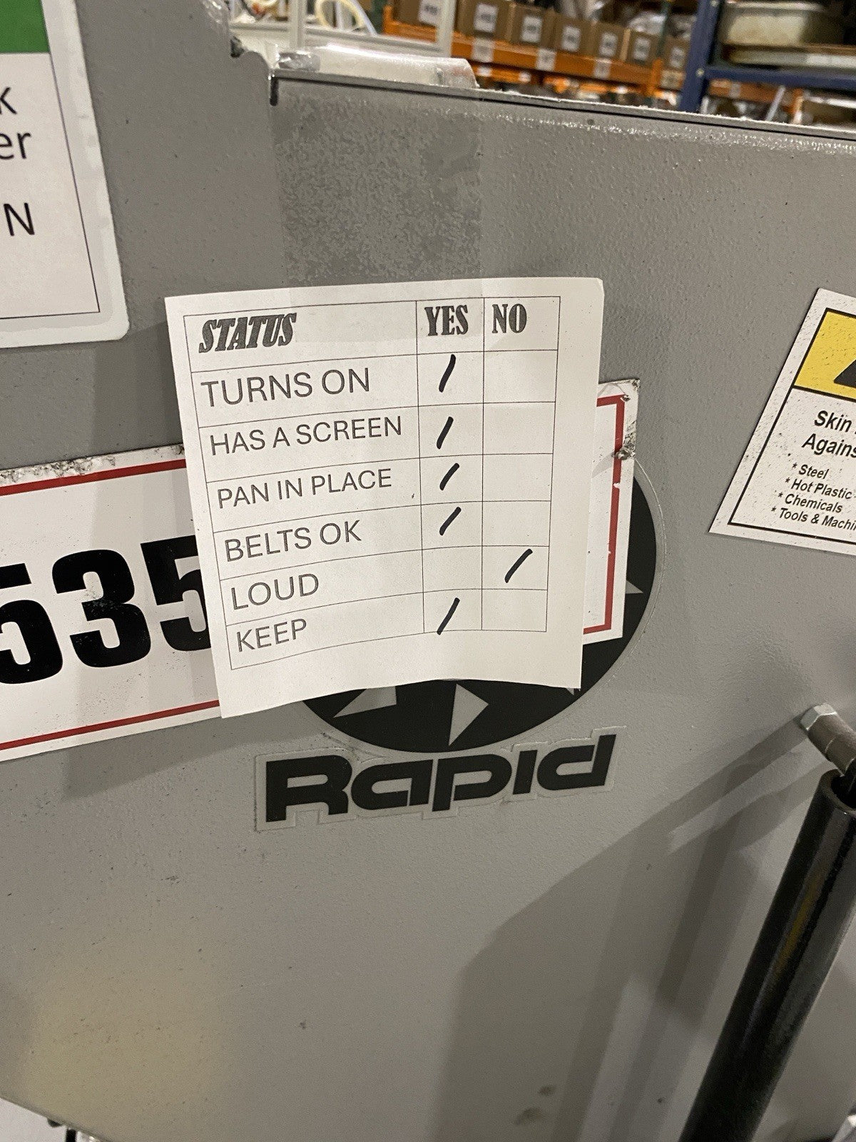 200-36 | Rapid Force Plastic Granulator 460V 3PH - Used - Maverick Industrial Sales