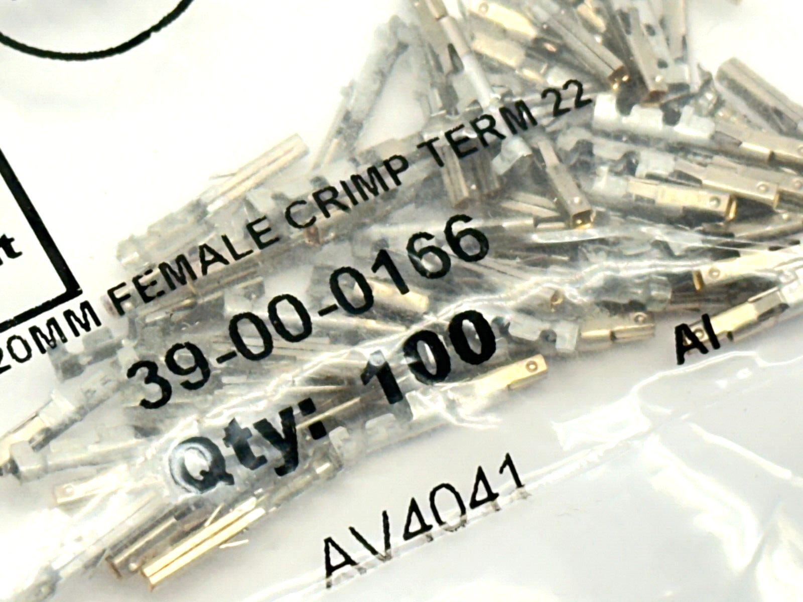 Molex 39-01-2100 Mini-Fit Housing 10 Position LOT OF 10 w/ 39-00-0166 - Maverick Industrial Sales