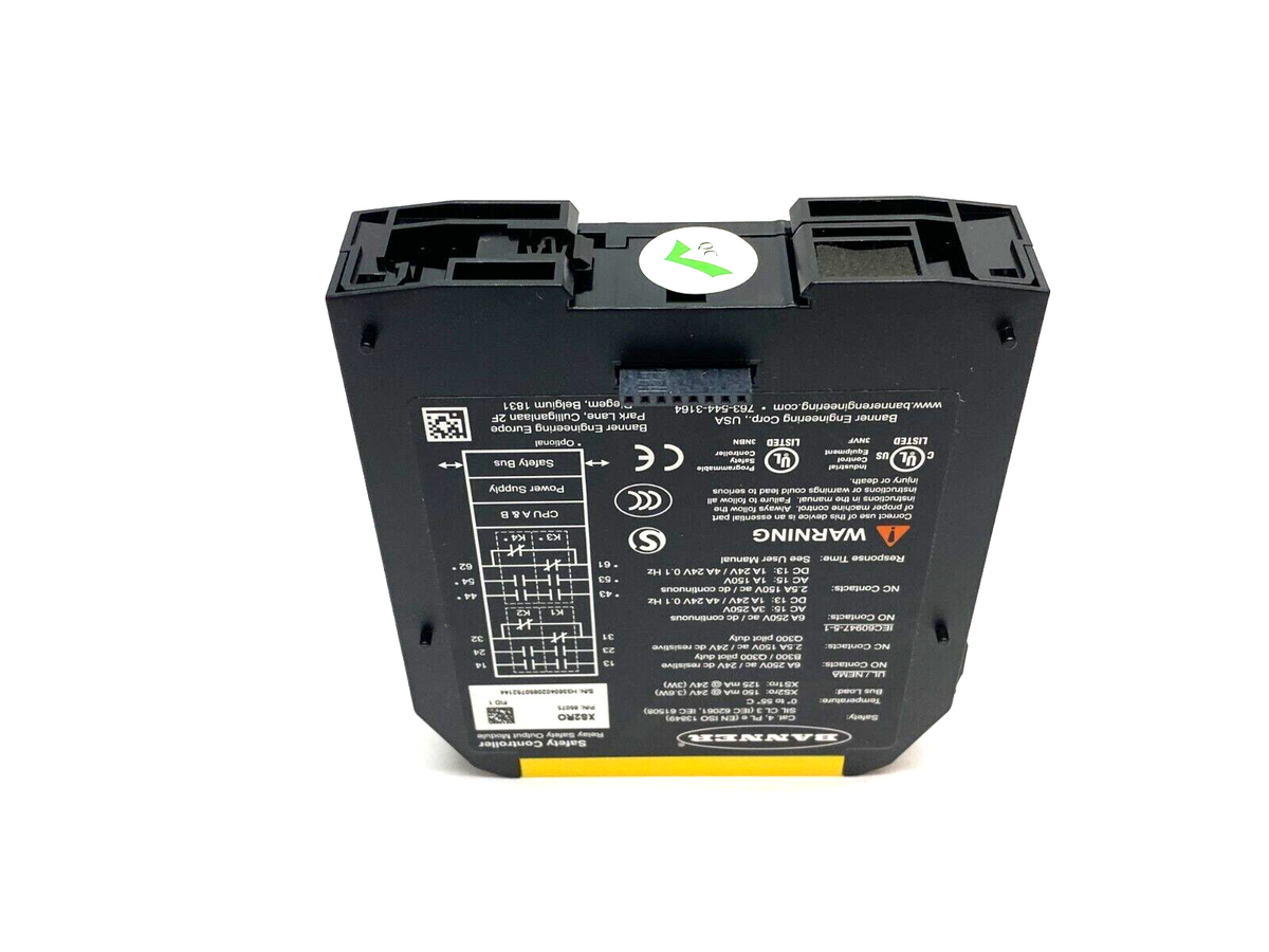 Banner XS2RO Expandable Safety Controller, Dual Relay Output Module, 85075 - Maverick Industrial Sales