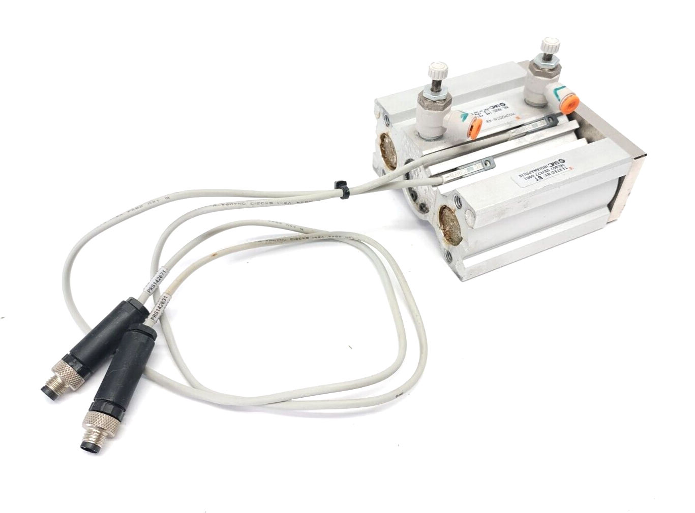 SMC MGQM25TN-40 Compact Guide Cylinder, Slide Bearing, 25mm Bore 40mm Stroke - Maverick Industrial Sales