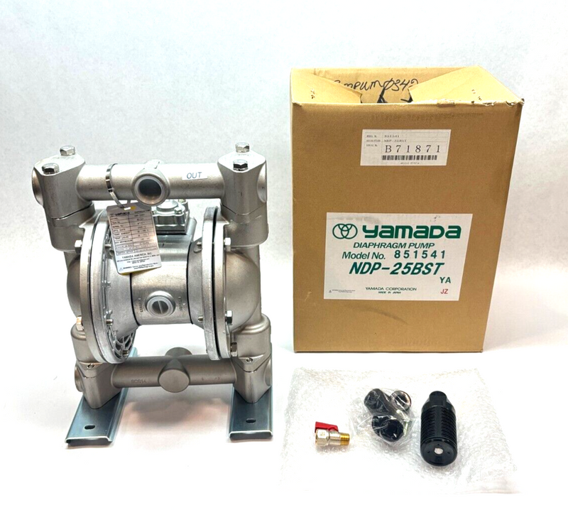 Yamada NDP-25BST Air Powered Double Diaphragm Pump, AODD, 46.2 GPM - Maverick Industrial Sales