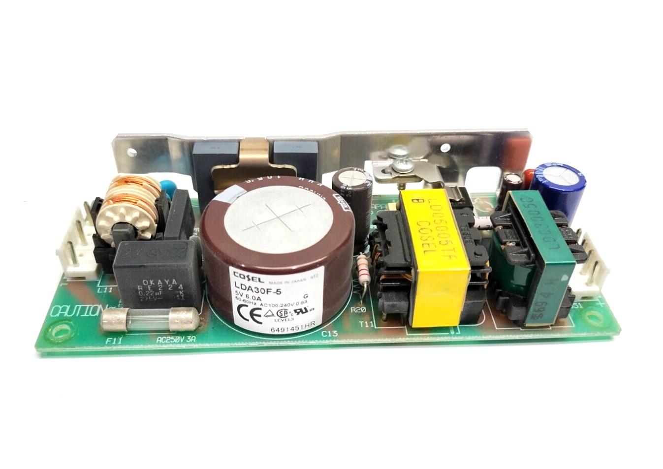 Cosel LDA30F-5 Power Supply 100-240VAC 0.8A 5VDC 6A 30W - Maverick Industrial Sales
