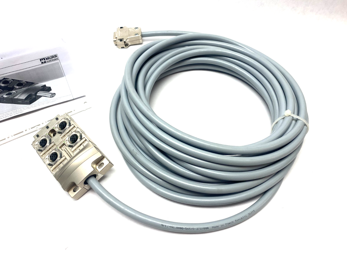 Murrelektronik 8000-54515-3731000 Junction Box MVP-METALL, 4XM12, 5POLE - Maverick Industrial Sales