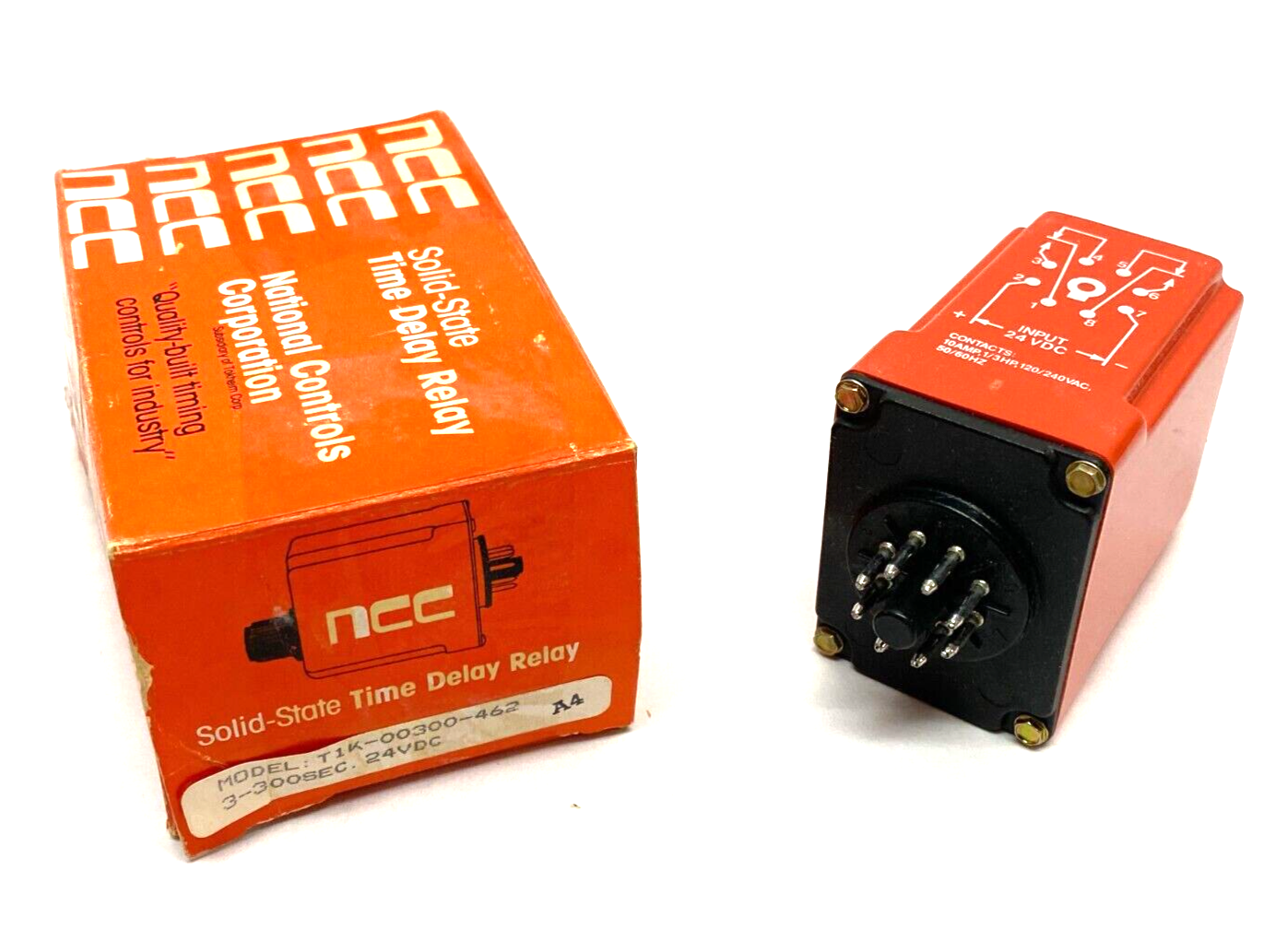 NCC National Controls Corp T1K-00300-462 Solid-State Time Delay Relay 3-300sec - Maverick Industrial Sales