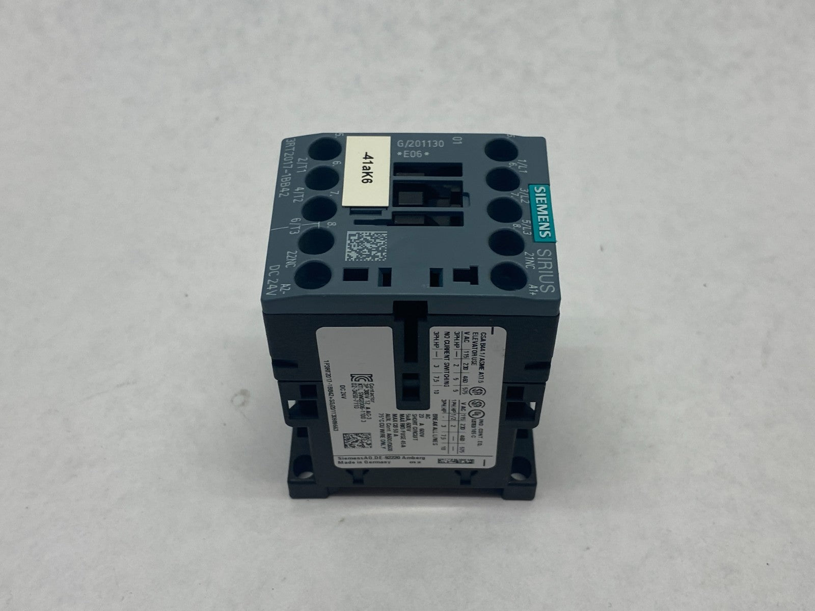 Siemens 3RT2017-1BB42 SIRIUS Power Contactor 3-Pole - Maverick Industrial Sales