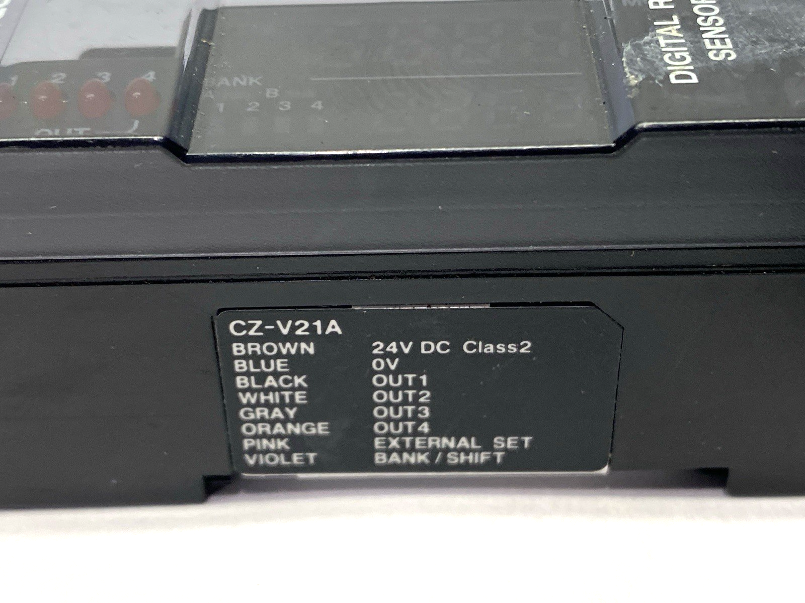 Keyence CZ-V21A RGB Digital Sensor Amplifier Unit, NPN CUT LEADS - Maverick Industrial Sales