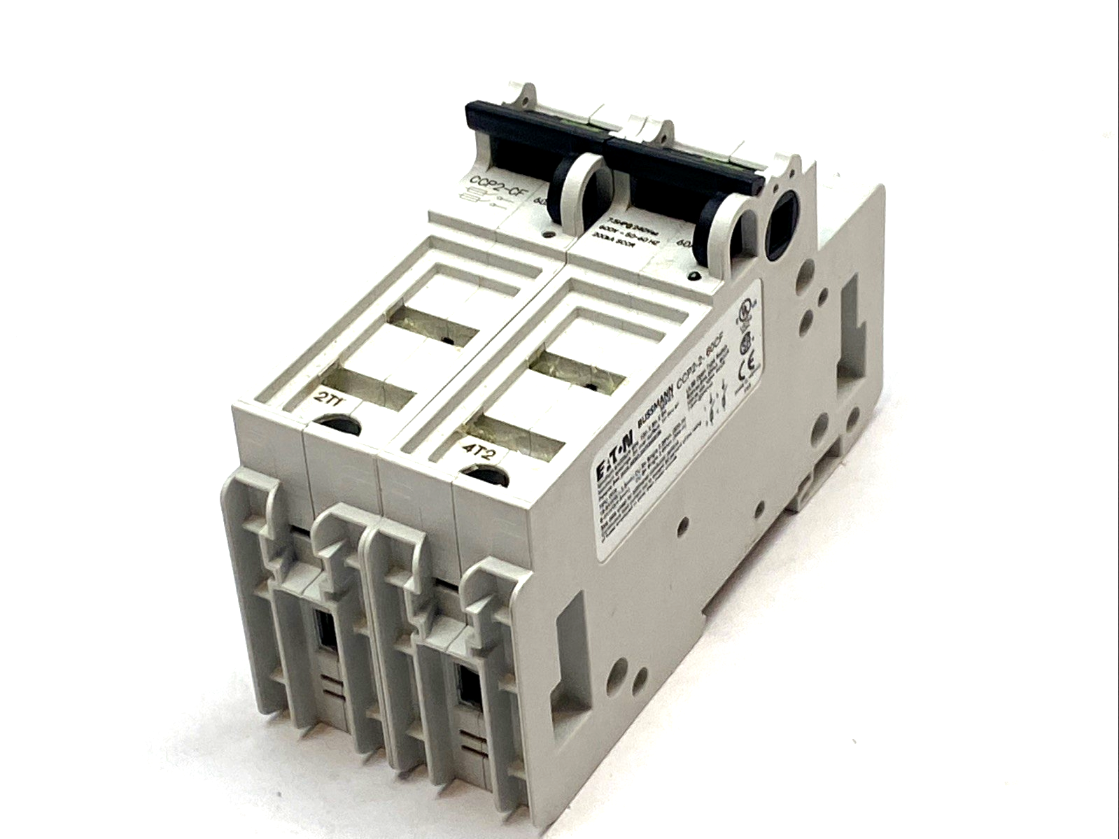 Eaton CCP2-CF Bussmann 30A 60A 100A Compact Circuit Protector 600V UL98 DIN Rail - Maverick Industrial Sales