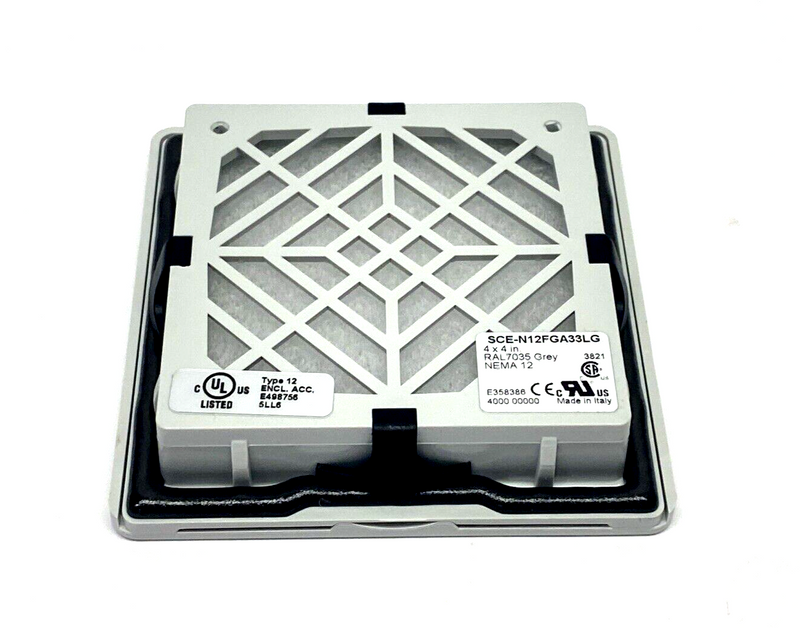 SCE Saginaw Control SCE-N12FGA33LG Exhaust Filter 4" x 4", Grey - Maverick Industrial Sales