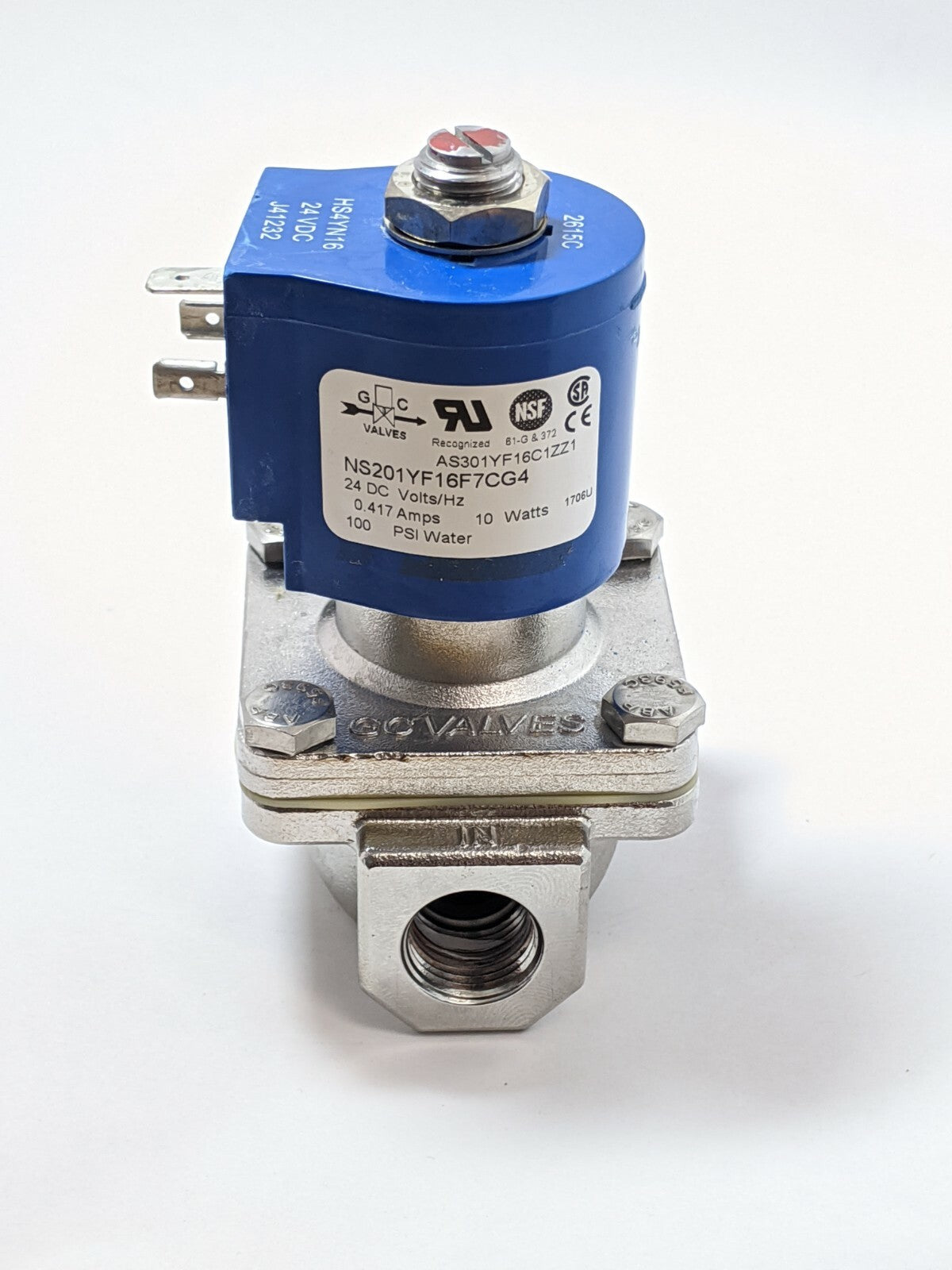 GC Valves NS201YF16F7CG4 Solenoid Water Valve 3/8” NPT, 2 Port / Way - Maverick Industrial Sales
