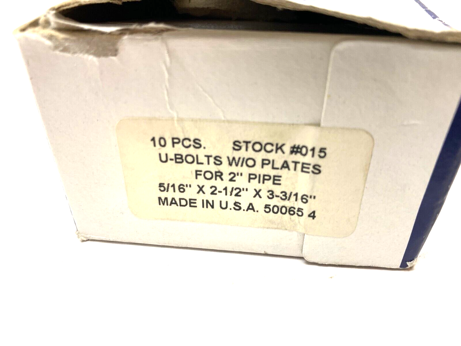 Chicago Hardware 50065 4 U-Bolts for 2" Pipe BOX OF 10 NO NUTS - Maverick Industrial Sales